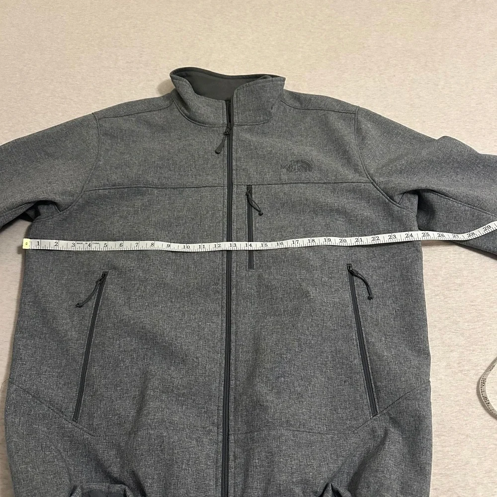 The North Face Apex‎ Bionic Softshell Jacket Mens XL Heather Grey Windproof Zip